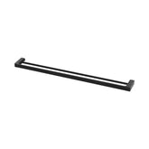 Phoenix Gloss Double Towel Rail 800mm - Matte Black